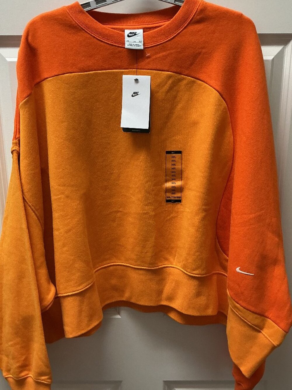 Nike Orange Crew Neck oversized sweatshirt - Women's - XXL